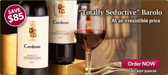 Order the "Totally Seductive" Barolo