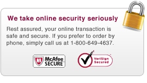 We take online security seriously