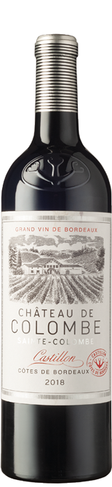 Château de Colombe Castillon Cotes de Bordeaux 2018 Château de Colombe Castillon Cotes de Bordeaux 2018
