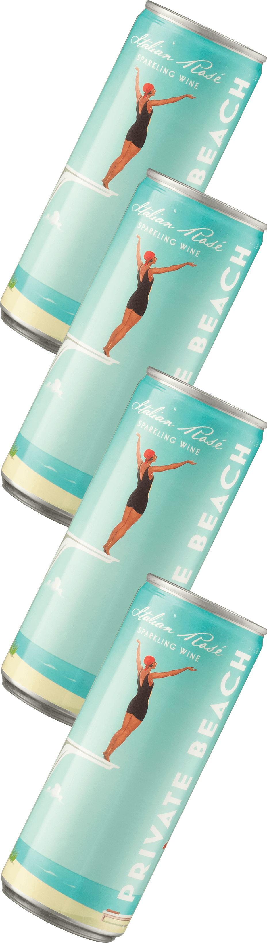 Private Beach Sparkling Rosé – 4 cans NV Private Beach Sparkling Rosé – 4 cans NV
