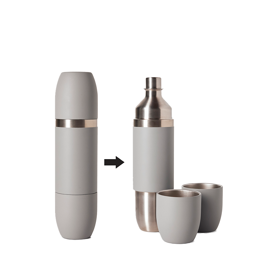 Wine Flask & Stemless Glasses Wine Flask & Stemless Glasses