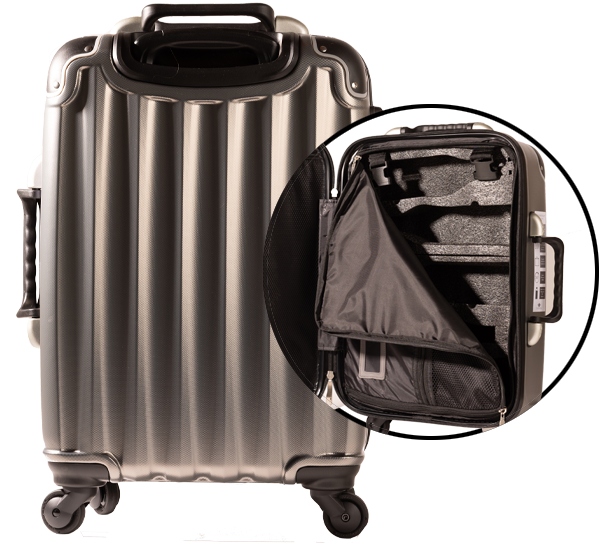 5 btl Wine Suitcase – silver 5 btl Wine Suitcase – silver