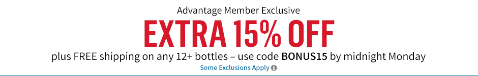 Extra 15% off ALL WEEKEND