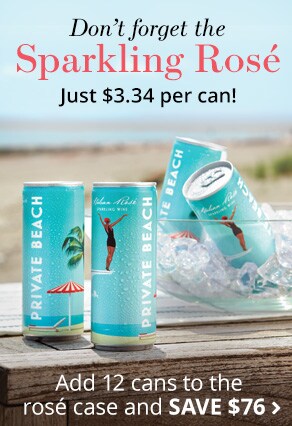 sparkling rosé cans